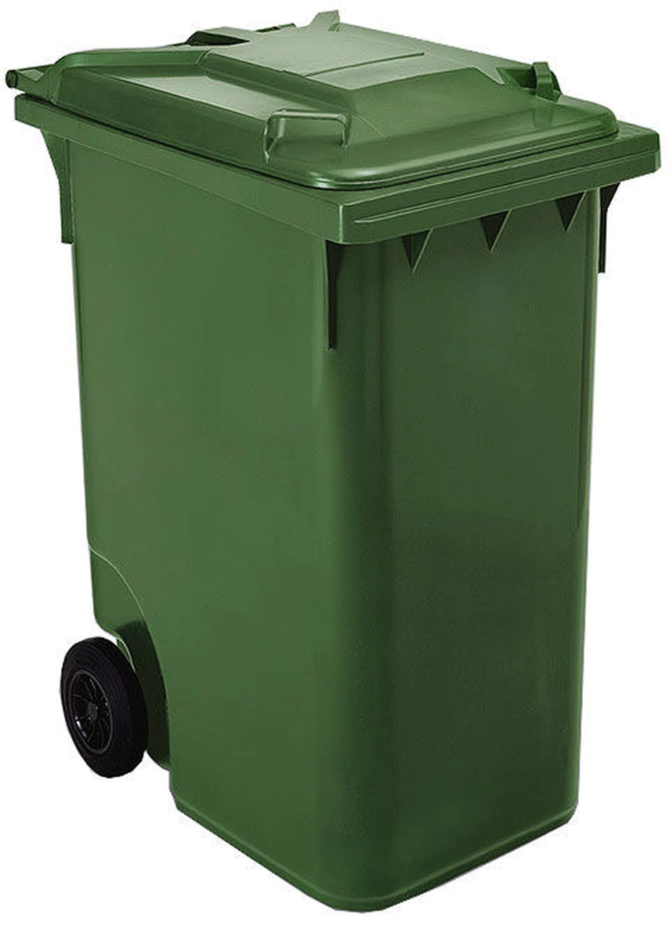 2 Wheel Waste Disposal Containers 360 litre DM HYGIENE SERVICES & SUPPLY